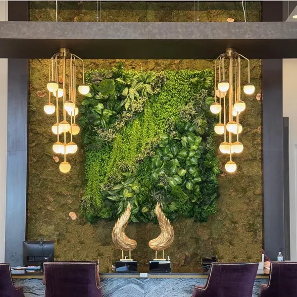 Artificial Greenery Wall Backdrop – Lifelike Faux Plant Panel for Weddings, Events and Photo Booths
