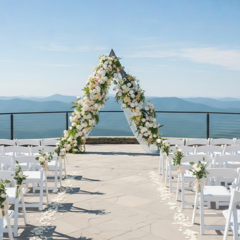 Luxury Silk Flower Swag for Wedding Arch Ceremony Backdrop Floral Decoration